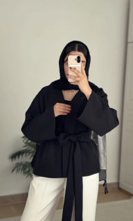 کت پاپیون مشکی