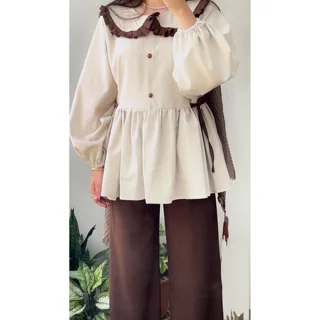 شومیز موکا چیندار