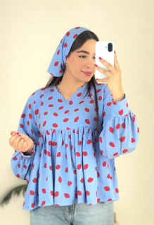 شومیز توتفرنگی