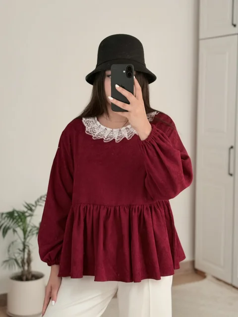 شومیز مخمل چری🍒
